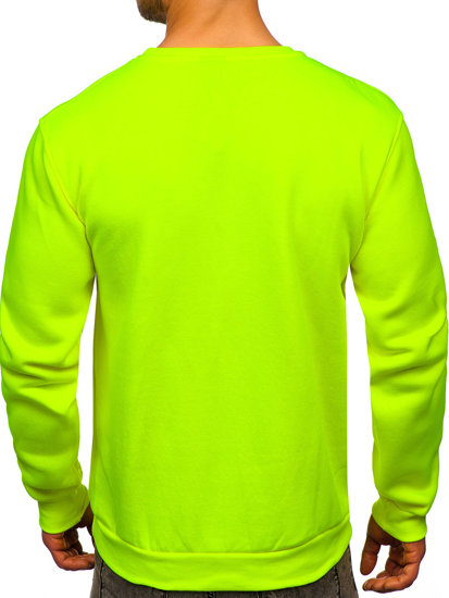 Men's Thick Sweatshirt Yellow-Neon Bolf 2001