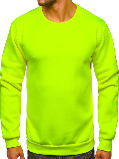 Men's Thick Sweatshirt Yellow-Neon Bolf 2001