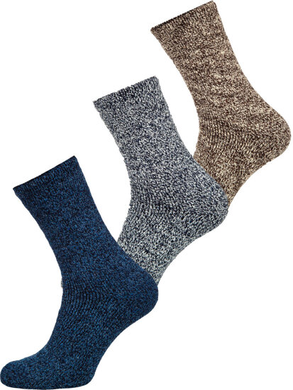 Men’s Thick Winter Socks ALPAKA Multicolour Bolf A8999-1-3P 3PACK