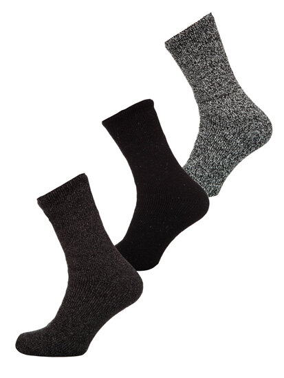 Men's Thick Winter Thermal Socks Multicolour-3 Bolf A8990-2-3P 3PACK