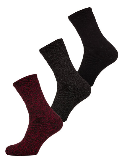 Men's Thick Winter Thermal Socks Multicolour-5 Bolf A8990-2-3P 3PACK