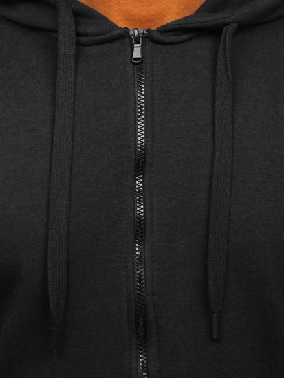 Men's Thick Zip Hoodie Black Bolf 2008