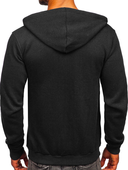 Men's Thick Zip Hoodie Black Bolf 2008