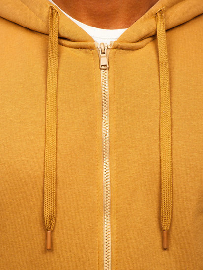 Men's Thick Zip Hoodie Brown Bolf 2008