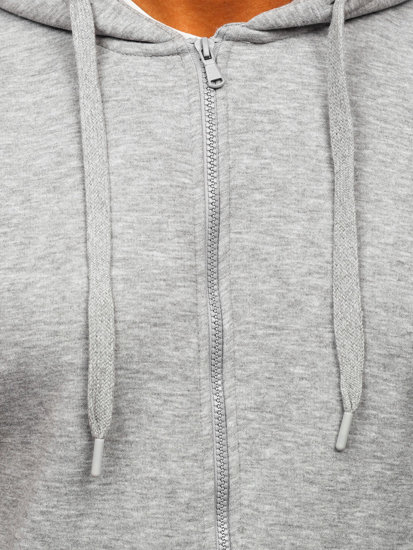 Men's Thick Zip Hoodie Dark Grey Bolf 2008