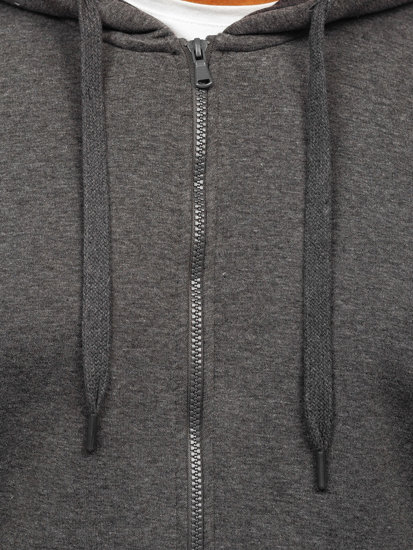 Men's Thick Zip Hoodie Graphite Bolf 2008