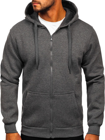 Men's Thick Zip Hoodie Graphite Bolf 2008