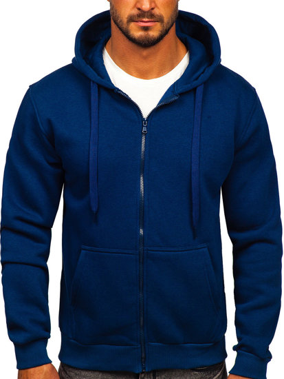 Men's Thick Zip Hoodie Indigo Bolf 2008