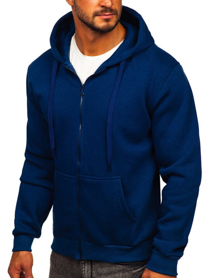 Men's Thick Zip Hoodie Indigo Bolf 2008