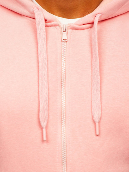 Men's Thick Zip Hoodie Light Pink Bolf 2008