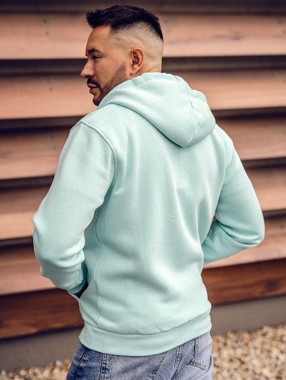 Men's Thick Zip Hoodie Mint Bolf 2008A