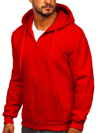 Men's Thick Zip Hoodie Red Bolf 2008