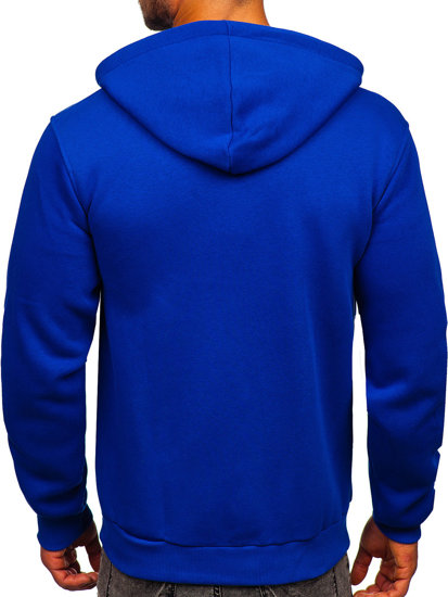 Men's Thick Zip Hoodie Royal Blue Bolf 2008