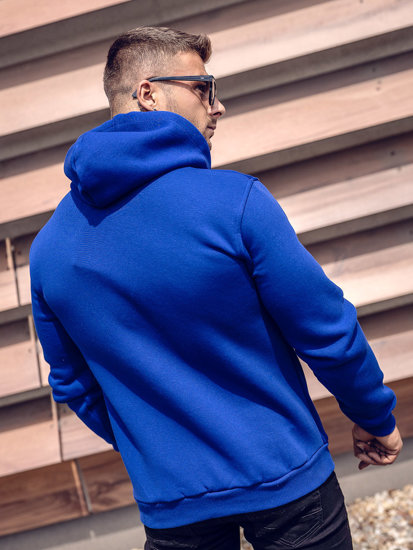 Men's Thick Zip Hoodie Royal Blue Bolf 2008A