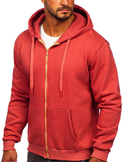 Men's Thick Zip Hoodie Salmon Bolf 2008