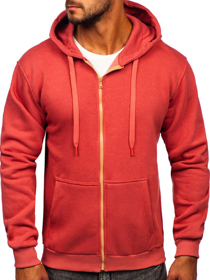 Men's Thick Zip Hoodie Salmon Bolf 2008