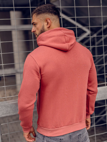 Men's Thick Zip Hoodie Salmon Bolf 2008A