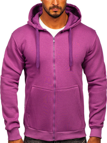 Men's Thick Zip Hoodie Violet Bolf 2008