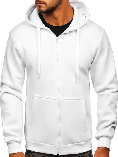 Men's Thick Zip Hoodie White Bolf 2008