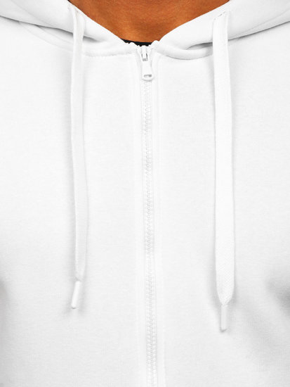 Men's Thick Zip Hoodie White Bolf 2008