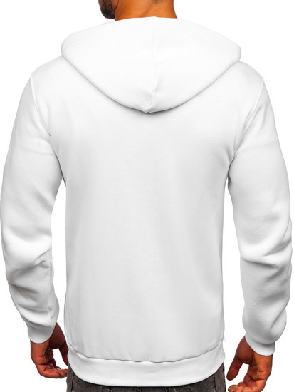 Men's Thick Zip Hoodie White Bolf 2008