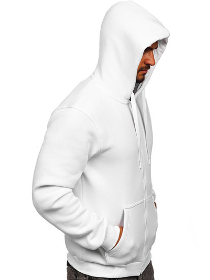 Men's Thick Zip Hoodie White Bolf 2008