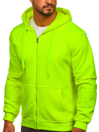 Men's Thick Zip Hoodie Yellow-Neon Bolf 2008