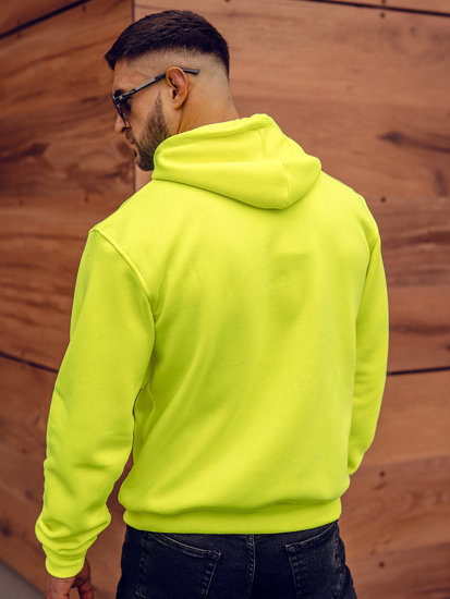 Men's Thick Zip Hoodie Yellow-Neon Bolf 2008A