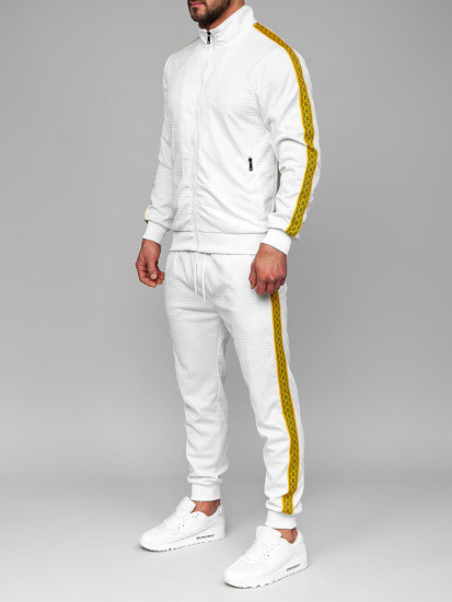 White hot sale tracksuit mens