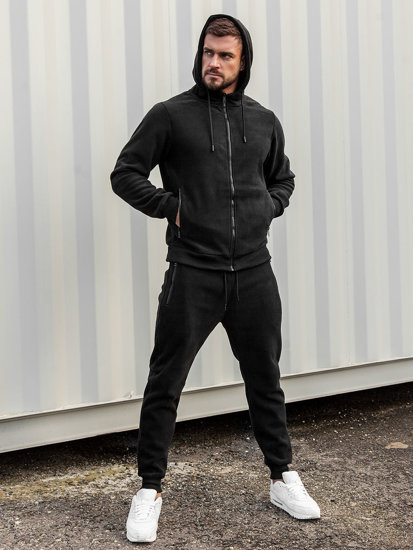 Men's Tracksuit with Hood Black Bolf 3A150A