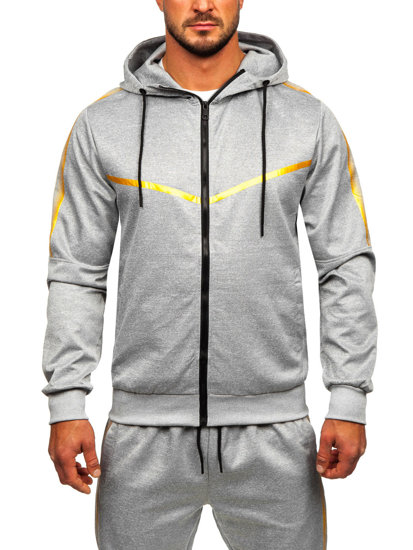 Men's Tracksuit with Hood Grey Bolf 27C8117