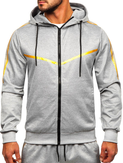 Men's Tracksuit with Hood Grey Bolf 27C8117