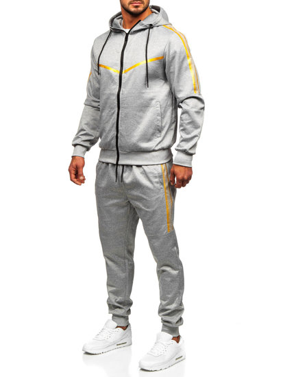 Men's Tracksuit with Hood Grey Bolf 27C8117