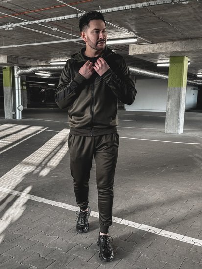 Men's Tracksuit with Hood Khaki Bolf 27C8116