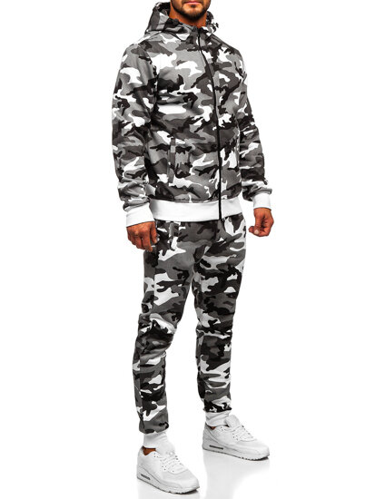 Men's Tracksuit with hood Grey Bolf 8B159