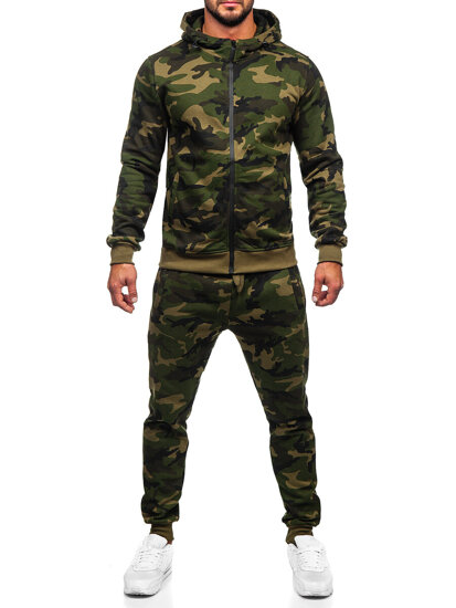 Men's Tracksuit with hood Khaki Bolf 8B159