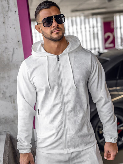 Men's Tracksuit with hood White Bolf 3A162A