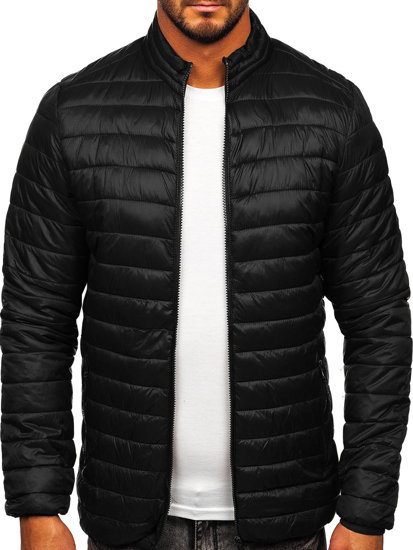 Men's Transitional Quilted Jacket Black Bolf LY33