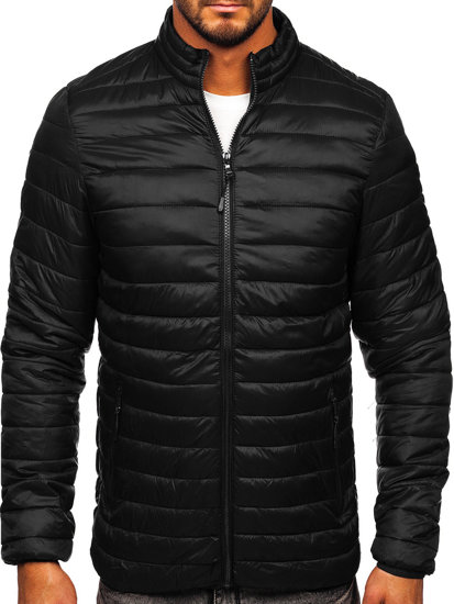 Men's Transitional Quilted Jacket Black Bolf LY33