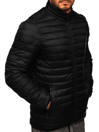 Men's Transitional Quilted Jacket Black Bolf LY33