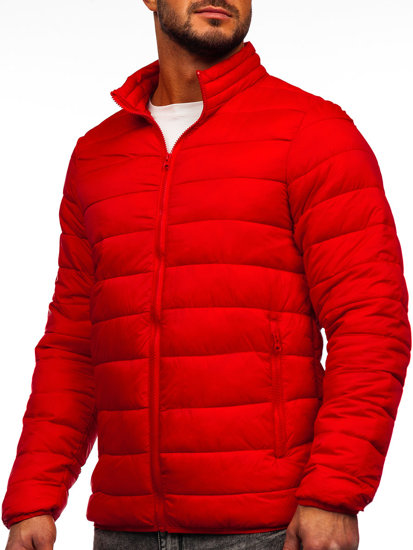 Men's Transitional Quilted Jacket Red Bolf LY33