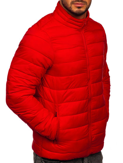 Men's Transitional Quilted Jacket Red Bolf LY33