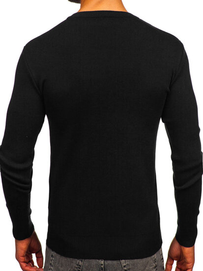 Men’s V-neck Sweater Black Bolf H2405