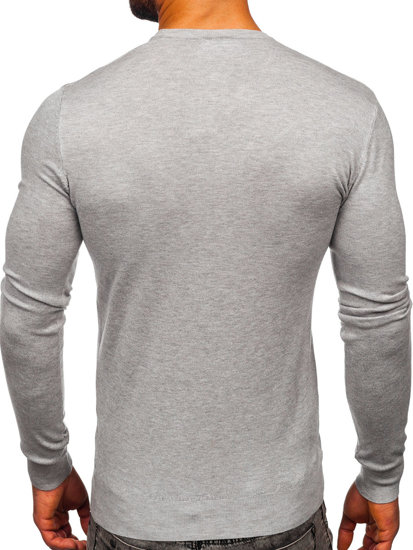 Men's V-neck Sweater Heathered Bolf YY03