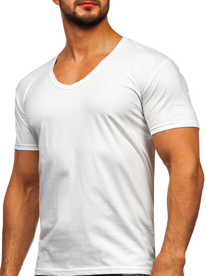 Men’s V-neck T-shirt White Bolf 9002-3P 3 PACK