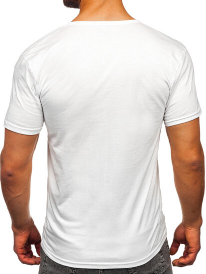 Men’s V-neck T-shirt White Bolf 9002-3P 3 PACK