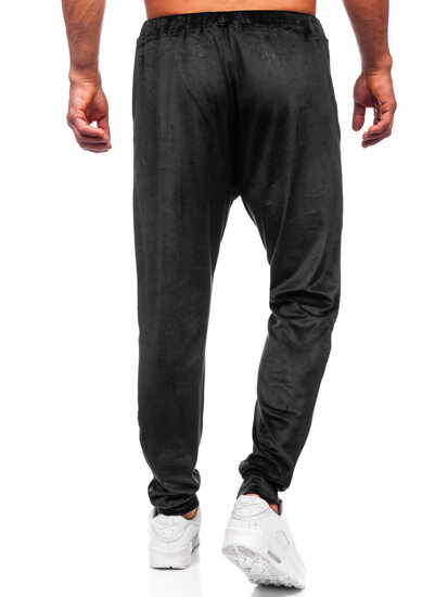 Men's Velour Sweatpants Black Bolf 8K1172