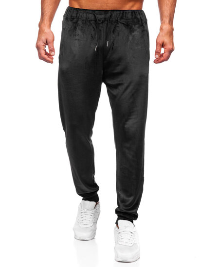 Men's Velour Sweatpants Black Bolf 8K1172