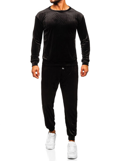 Men's Velour Tracksuit Black Bolf 0001A