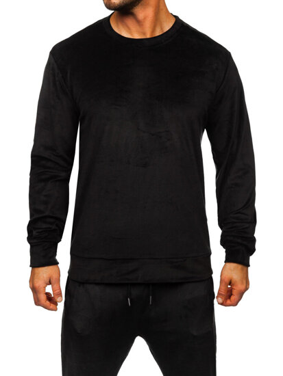 Men's Velour Tracksuit Black Bolf D005